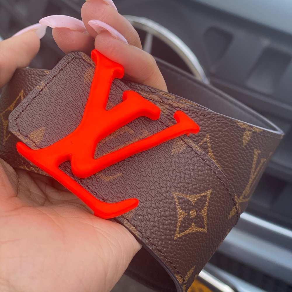 NWOT Louis Vuitton Brown Virgil Abloh SS19 Belt